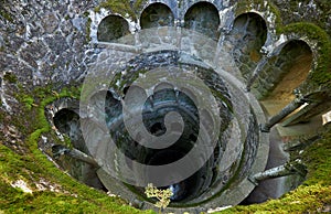 The Initiation Wells Inverted tower in Quinta da Regaleira est photo