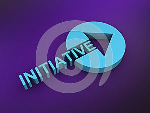 initiative word on purple