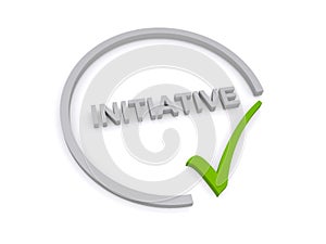 initiative word on white