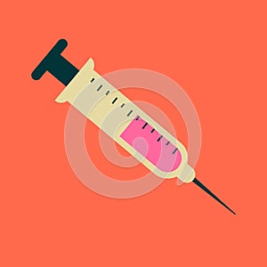 Inject design vector objects illustration science elements and laboratory objects