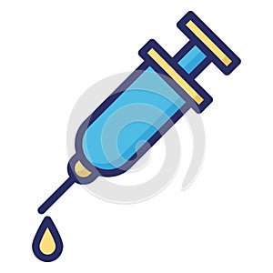 Injecting, injection isolated Vector Icon which can easily modify or edit