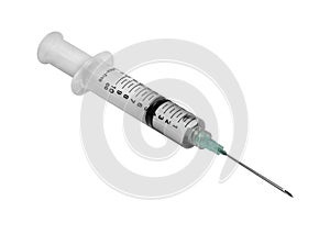 Injection or medical needle with vaccine