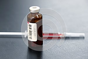 Injection needle and medicine photo