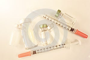 Injection pharmaceutical dosage form. photo