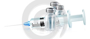 Injection Syringe Medicine Vials Medical Vaccine