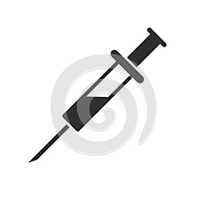 Injection syringe vector icon isolated 9