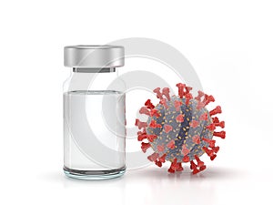 Injection vial and coronavirus