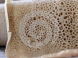 Injera, traditional dish in Ethiopia