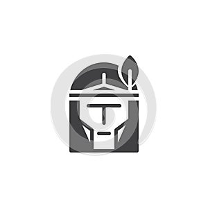 Injun head icon vector