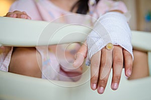 Injured hand