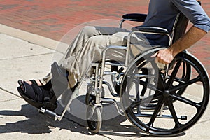 Injured Man Wheelchair