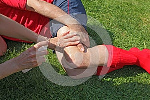 Injured sportsman photo