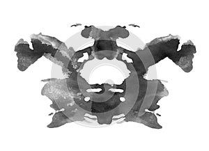 Ink blot in rorschach psychology test style