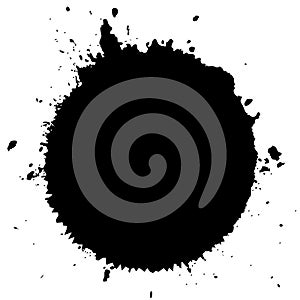 Ink blot vector splatter