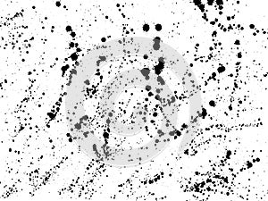 Ink blots Grunge urban background.Texture Vector. Dust overlay d