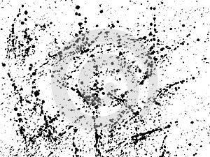 Ink blots Grunge urban background.Texture Vector. Dust overlay distress grain . Black paint splatter , dirty, poster for