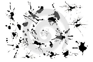 Ink blots and splats