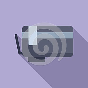 Ink cartridge icon flat vector. Printer colored equipment