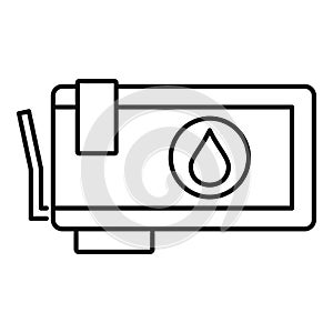 Ink cartridge icon, outline style