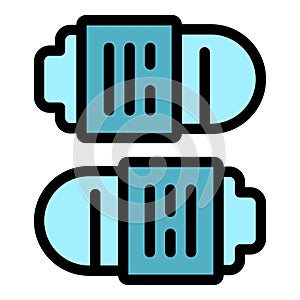 Ink cartridge icon vector flat