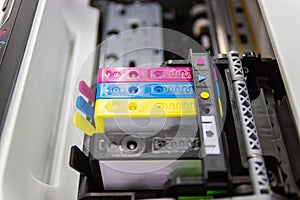 An ink cartridge or inkjet cartridge is a component of an inkjet printer