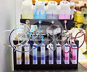 Ink in cartridges for plotter