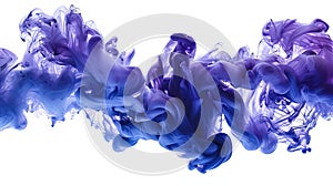 Ink Cloud Dissolving in Water: A Vivid Abstract Representation of Fluidity and Transience
