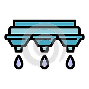 Ink drop printing icon vector flat