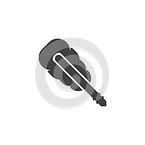 Ink feather pen vector icon