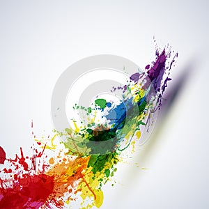 Ink paint abstract background