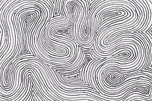 Ink On Paper Curved Lines Background