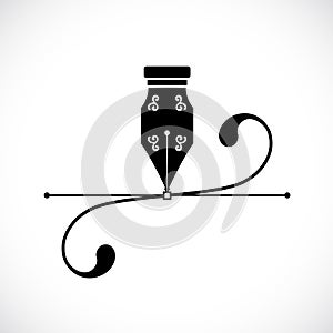 Ink Pen Anchor Point With Handles or Bezier Curve