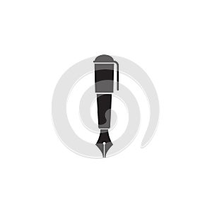 Ink Pen icon vector, solid logo illustration, pictogram isolated