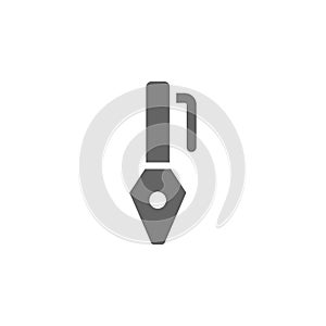 Ink, pen, tool icon. Element of materia flat tools icon