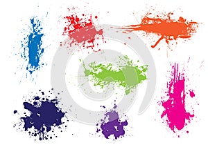 Ink splat grunge colour