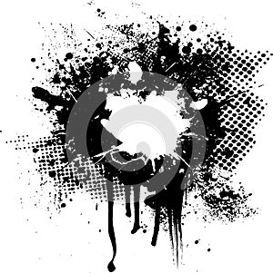 Ink splat overlay