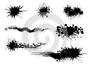 Ink splats