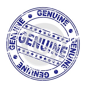 ink stamp : genuine (Vector) photo