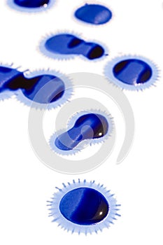 Ink texture on white background