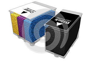 Inkjet cartridges - Transparent (3D)