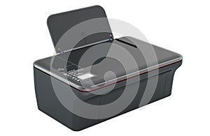 Inkjet Computer Printer. Inkjet multifunction printer MFP, 3D rendering