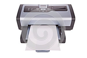 Inkjet printer isolated on white