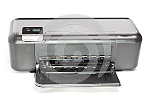 The inkjet printer on a white background