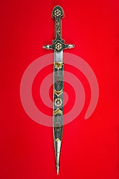 Inlaid antique dagger