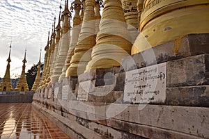 Inlay Shwe Inn Tain Myanmar In Dein Stupas photo