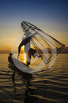 Inle lake, Myanmar.