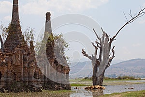 Inle Lake pagodas, Myanmar