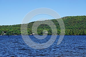 Inlet, New York, USA: The choppy waters of Fourth Lake