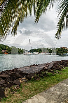 Inlet beside the Pointe Seraphine Cruise Terminal, Castries, St Lucia