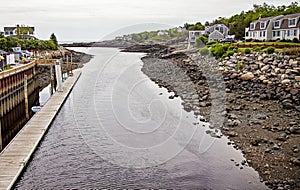 Inlet to Marina at Perkins Cove in Oginquit Maine